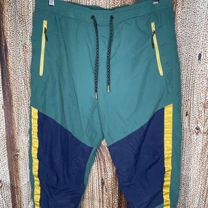 American Eagle Green Blue Yellow Jogger Sweatpants Men's Medium